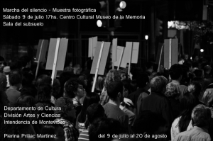 Muestra fotogr&aacute;fica sobre Marcha del Silencio en el Museo de la Memoria.