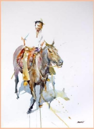 Acuarela de Carlos Fandi&ntilde;o