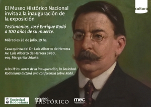 El Museo Hist&oacute;rico Nacional conmemora la figura de Jos&eacute; Enrique Rod&oacute;