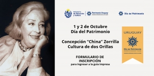 D&iacute;a del Patrimonio 2022 China Zorrilla - Formulario de inscripci&oacute;n