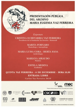 Archivo Mar&iacute;a Eugenia Vaz Ferreira