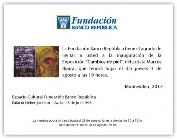 La Fundaci&oacute;n Banco Rep&uacute;blica presenta "Cambios de Piel"
