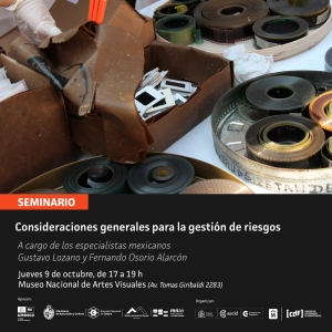 Seminario: Consideraciones generales para la gestión de riesgos del patrimonio fotográfico