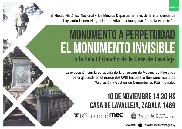 Exposici&oacute;n "El Monumento invisible" en Casa Lavalleja.