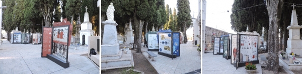 Montaje en cementerio de Durazno