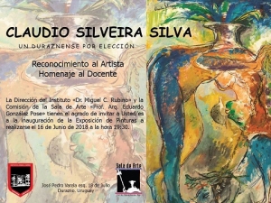 Exposici&oacute;n homenaje a Claudio Silveira Silva en museo Rubino de Durazno